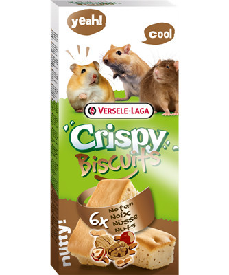 Versele-Laga | Crispy Biscuits Nuts | Diós-jutalomfalat, keksz kisemlősöknek  6 db - 70 g