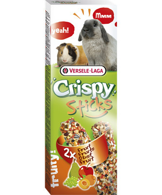 Versele-Laga Crispy Sticks Rabbits, Guinea Pigs | Dupla rúd | Gyümölcsös - 110 g