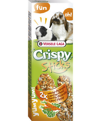 Versele-Laga Crispy Sticks Rabbits, Guinea Pigs | Dupla rúd | Répa-petrezselyem - 110 g