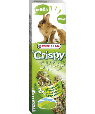 Versele-Laga Crispy Sticks Rabbits, Guinea Pigs | Dupla rúd | Zöld rét - 140 g