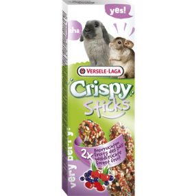   Versele-Laga Crispy Sticks Rabbits Chichilla | Dupla rúd | Erdei gyümölcsös - 110 g