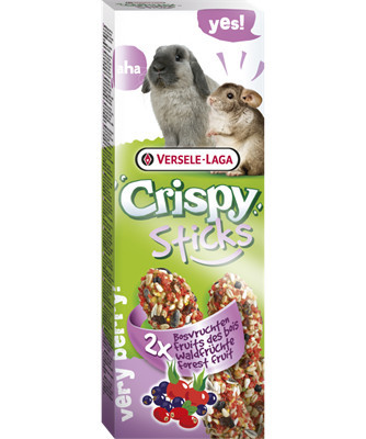 Versele-Laga Crispy Sticks Rabbits Chichilla | Dupla rúd | Erdei gyümölcsös - 110 g