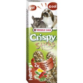   Versele-Laga Crispy Sticks Rabbits, Chinchillas | Dupla rúd | Gyógynövényes - 110 g