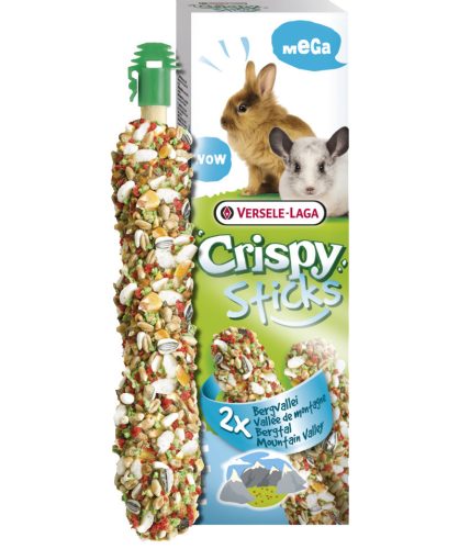 Versele Laga Crispy Sticks Rabbits-Chinchilla | Rágó rudak nyulaknak és csincsilláknak – 140 g
