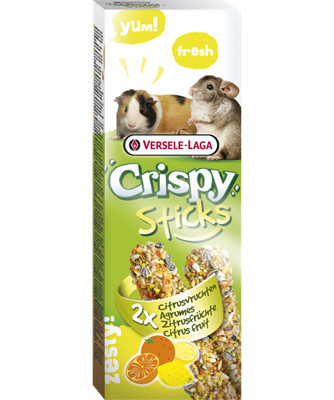 Versele-Laga Crispy Sticks Guinea Pig, Chichilla | Dupla rúd | Citrus Fruit - 110 g