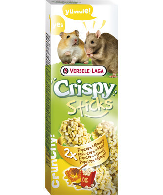 Versele-Laga Crispy Sticks Hamster, Rats | Dupla rúd | Popcorn-méz 100 g