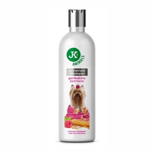 JK Yorkshire Terrier sampon | Eper illatú szőrápoló selymes szőrű kutyáknak – 250 ml