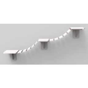   Trixie Climbing Ladder for Wall Mounting | Falra szerelhető mászólétra macskák számára (fehér) – 150 × 30 cm