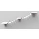 Trixie Climbing Ladder for Wall Mounting | Falra szerelhető mászólétra macskák számára (fehér) – 150 × 30 cm