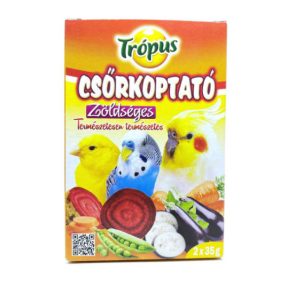  Trópus | Csőrkoptató - ízesített (zöldséges) díszmadarak részére - 2x35g