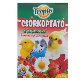   Trópus | Csőrkoptató - ízesített (gyógynövényes) díszmadarak részére - 2x35g
