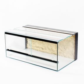   70 x 30 x 30 cm | Prémium minőségű terrárium | 2D sziklaháttérrel