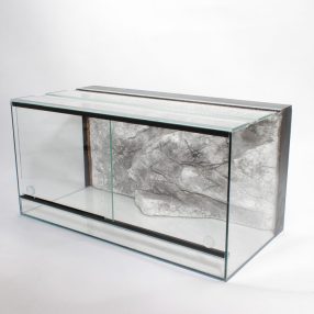   100 x 50 x 50 cm | Prémium minőségű terrárium | 3D sziklaháttérrel