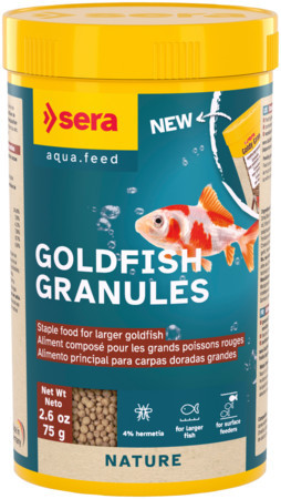 Sera Goldfish Granules | Granulált alapeleség aranyhalak számára – 250 ml / 75 g