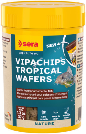 Sera Vipachips Nature | Süllyedő chips eledel talajlakó díszhalak számára – 100 ml / 37 g