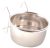 Trixie Bowl with Holder, Stainless Steel | Madáretető (fém) kalitkákba - 150 ml / 7 cm