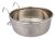 Trixie Bowl with Holder, Stainless Steel | Madáretető (fém) kalitkákba - 900 ml / 14 cm