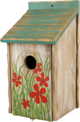 Trixie Nesting Box | Fészkelő odú (natúr) vadmadarak részére - 3.3 cm /  15X28X14 cm