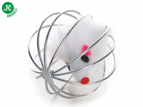 JK | Macskajáték egér drót gömbben 6cm