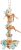 Trixie Wooden Toy on Rope | Fa játék kötéllel nagy papagájok részére - 35 cm