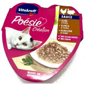   Vitakraft | Poésie creation alutálkás - nedveseledel macskák részére - marha,sárgarépa - 85g
