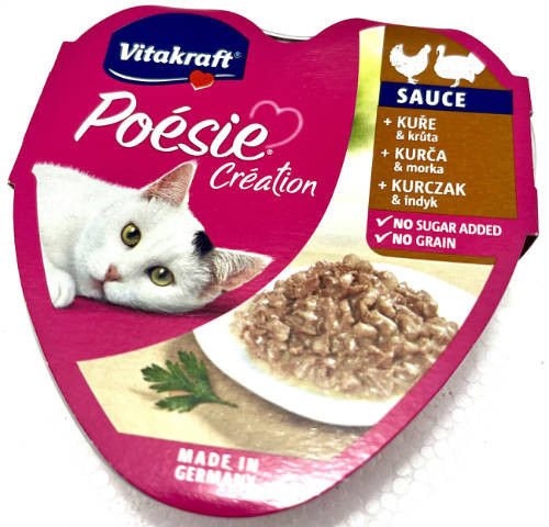 Vitakraft | Poésie creation alutálkás - nedveseledel macskák részére - marha,sárgarépa - 85g