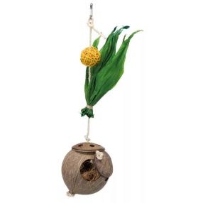   Trixie Coconut on a Sisal Rope | Játék (kókusz) díszmadarak részére - 35 cm