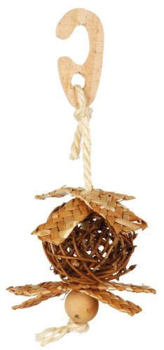 Trixie Wicker Ball with Sisal Rope | Játék (szizál) díszmadarak részére - 5.5 cm