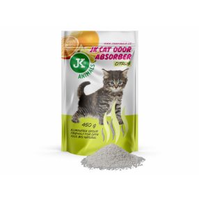   JK Citrus illatú bentonit szagtalanító | Csomósodó macskaalom-adalék – 450 g