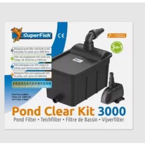   SuperFish | PONDCLEAR KIT 3000 | Víztisztító készükék szett 3000