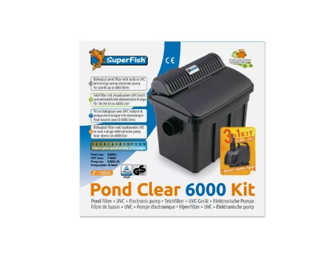 SuperFish | PONDCLEAR KIT | Víztisztító készülék szett - 6000