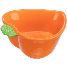   Trixie Ceramic Bowl Carrot | Répa formájú kerámia tál rágcsálóknak – 180 ml / 12 × 11 cm
