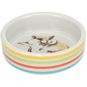   Trixie Ceramic Bowl | Kerámia tál (színes,mintás) rágcsálók részére - 80 ml / 8 cm