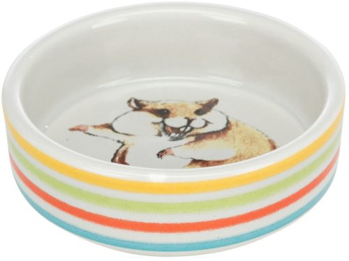 Trixie Ceramic Bowl | Kerámia tál (színes,mintás) rágcsálók részére - 80 ml / 8 cm