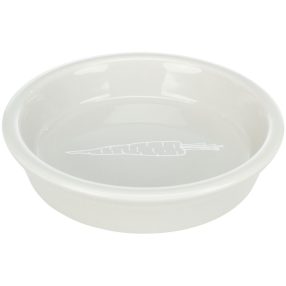   Trixie Ceramic Bowl | Kerámia tál (fehér,csíkos) rágcsálók részére - 0,2 l / 14 cm