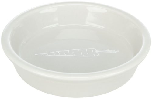 Trixie Ceramic Bowl | Kerámia tál (fehér,csíkos) rágcsálók részére - 0,2 l / 14 cm