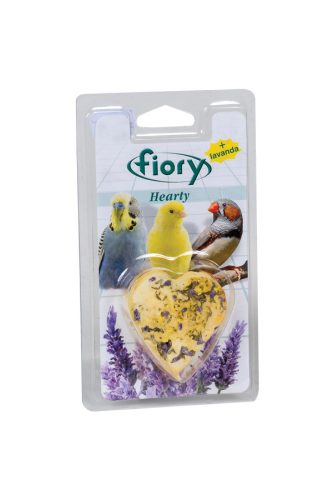 Fiory | Hearty for small birds | Kiegészítő szív alakú eleség, Egzotikus madaraknak - 45 g