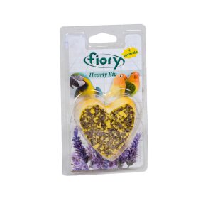   Fiory | Hearty BIG for big birds | Kiegészítő szív alakú eleség, Egzotikus madaraknak/Papagájoknak - 100 g