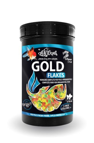 Haquoss | Gold Flake | Teljes értékű lemezes aranyhal táp - 1000 ml