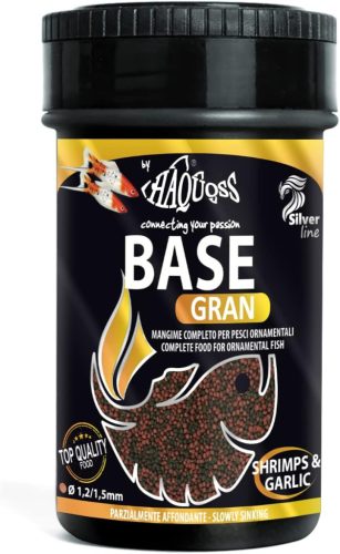 Haquoss | Base Gran | Teljes értékű granulált akváriumi haltáp - 100 ml