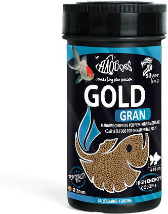 Haquoss | Gold Gran | Teljes értékű granulált aranyhal táp -  250 ml 