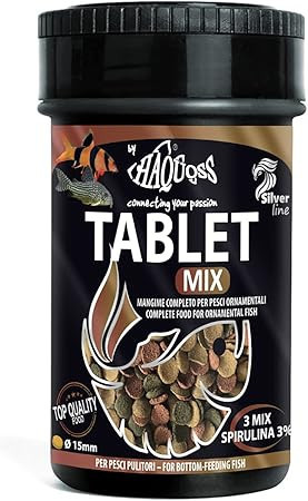 Haquoss | TABLET MIX | Süllyedő tabletta, fenék- és üvegtisztító haltáp - 100 ml / 36 g