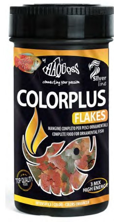 Haquoss | Color Plus Flakes | Teljes értékű lemezes táp édesvízi halaknak - 250 ml