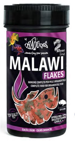 Haquoss | MALAWI FLAKES | Teljes értékű lemezes, malawi haltáp -  250 ml / 40 g