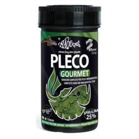   Haquoss | Pleco Gourmet | Teljes értékű algapellet, mindenevő fenéken élő haltáp - 250 ml 
