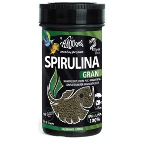   Haquoss | SPIRULINA GRAN GOURMET | Teljes értékű spirulina granulátum, haltáp - 250 ml / 90 g
