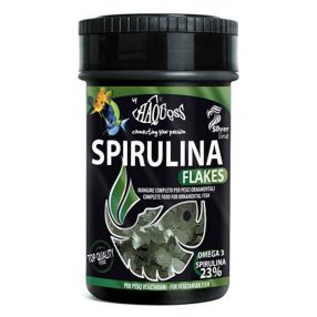   Haquoss | SPIRULINA FLAKES | Teljes értékű spirulina lemezes, akváriumi haltáp - 1000 ml / 160 g