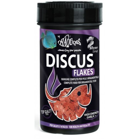 Haquoss | Discus Flakes | Teljes értékű lemezes diszkisz haltáp - 1000 ml