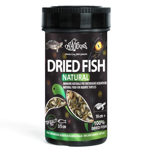 Haquoss | Dried Fish | Napon szárított folyami halak vízi teknősöknek - 250 ml
