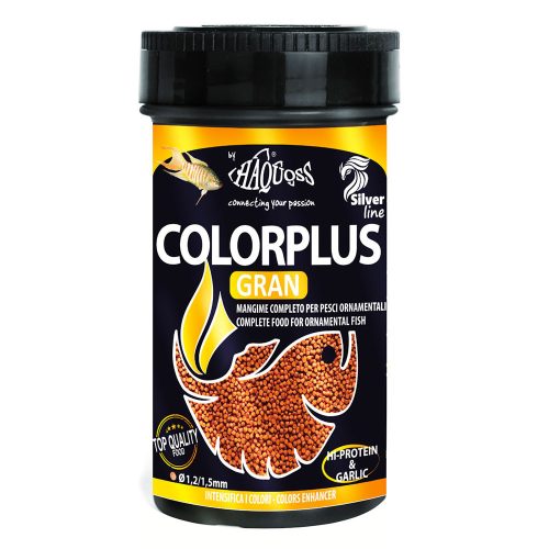 Haquoss | Colorplus Gran | Teljes értékű granulált táp édesvízi halaknak - 250 ml